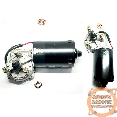 12V 55 Rpm Redüktörlü Dc Motor-Silecek Motoru