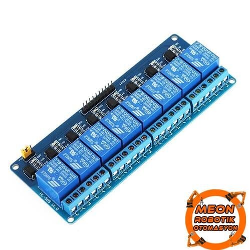12V 8 Kanal Röle Kartı (Geliştirme Kartlarıyla Uyumludur)