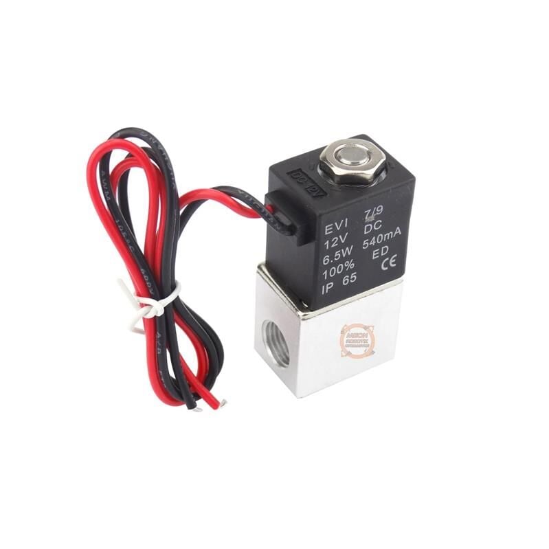 12V Solenoid  Valf- 2 Konumlu 2 Yönlü Pnömatik Valf Vana -2v025-08