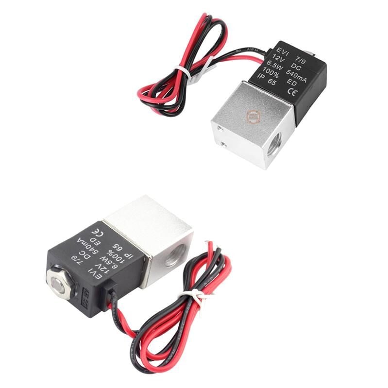 12V Solenoid  Valf- 2 Konumlu 2 Yönlü Pnömatik Valf Vana -2v025-08