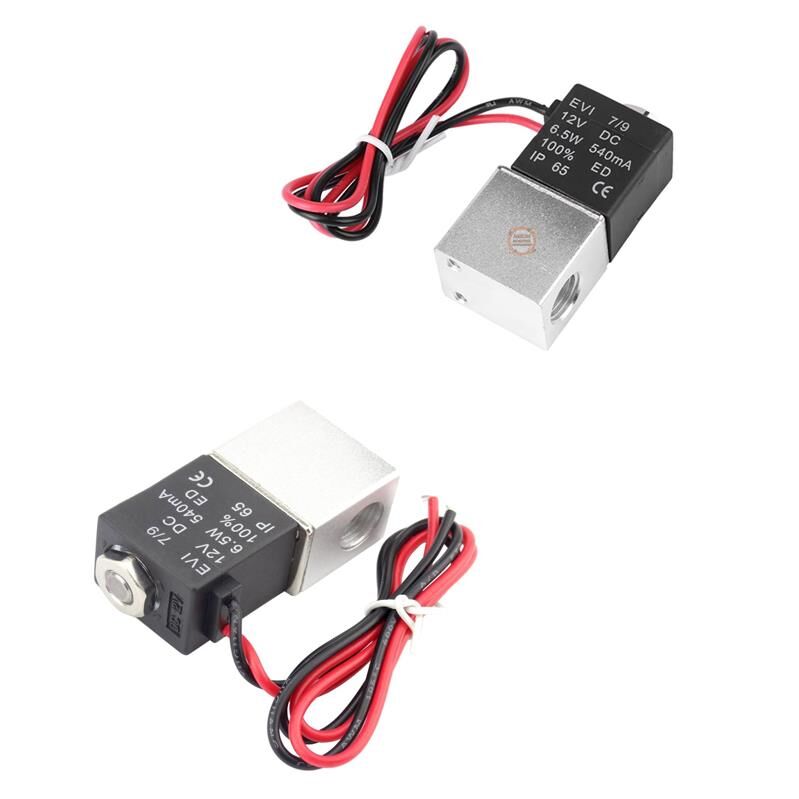 12V Solenoid  Valf- 2 Konumlu 2 Yönlü Pnömatik Valf Vana -2v025-08