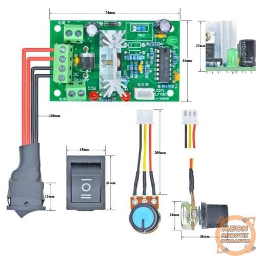 12V-30V 5A Dc Motor Pwm Hız Kontrol Devresi