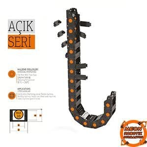 15x15 Hareketli Kablo Kanalı Bağlantı Ayaklı