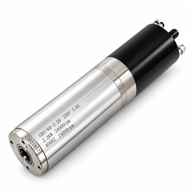 2,2 kW ISO20 ATC Otomatik Takım Değiştirmeli Su Soğutmalı Spindle Motor GDZ-80-2.2B