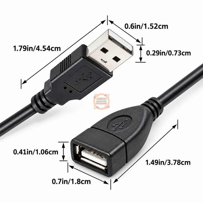 USB 2.0 Erkek Dişi Male to Female Uzatma Kablosu 5m