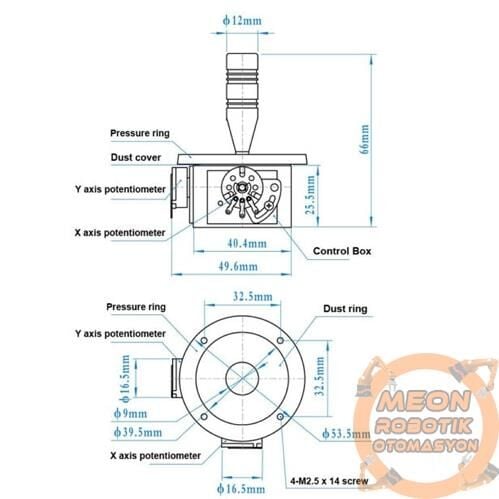 2 Eksen Pro Joystick Jh-D202X R4 10K