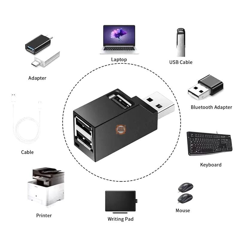 Mini 3 Port USB 3.0 Hub Çoklayıcı
