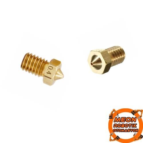 MK8 3D Yazıcı Extruder Nozzle 0.4 mm Creality Ender Uyumlu 1,75mm Filament