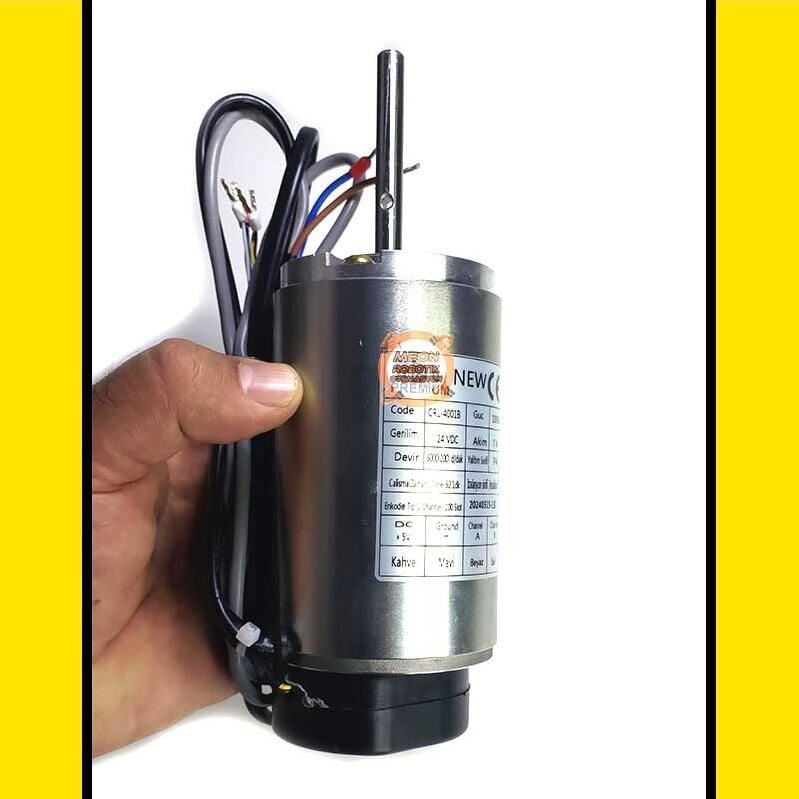 24V 3000 Rpm 100W Enkoderli Dc Motor