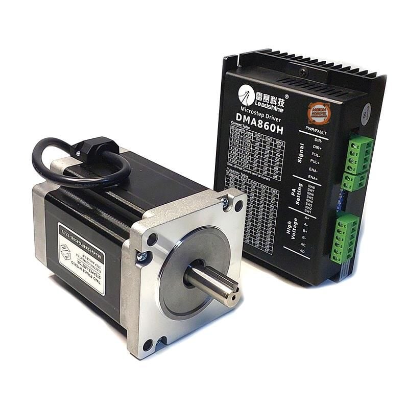 Nema 34 Step Motor 8.5 Nm Leadshine Dm860H Sürücü Seti