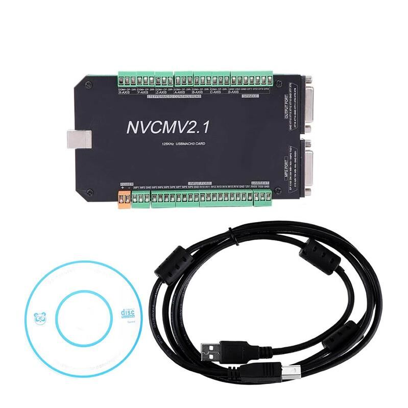NVCMV2.1 5 Eksen Mach3 Cnc Kontrol Kartı 125KHz