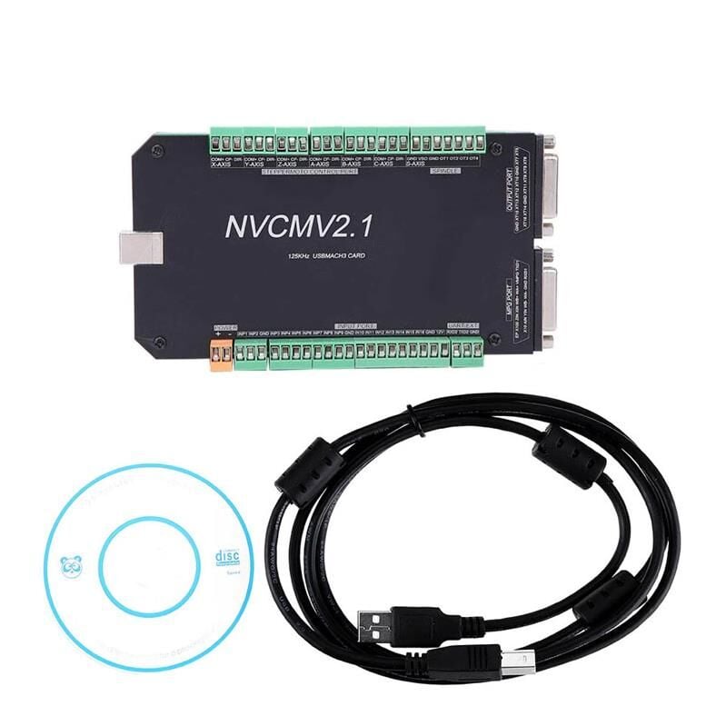 NVCMV2.1 6 Eksen Mach3 Cnc Kontrol Kartı 125KHz