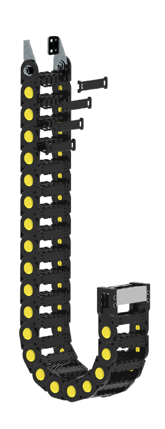 25x80 CKS CK25 A 080 R40 Hareketli Kablo Kanalı Taşıyıcı-CK25 Açık Dizayn