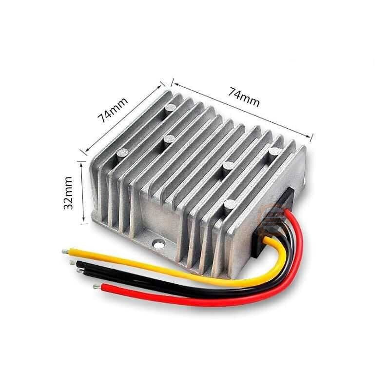 DC-DC 12 to 48V 3A Voltaj Yükseltici - 12V to 48V Step Up Voltaj Regülatörü Otomotiv Regülatörü Su Geçirmez IP67