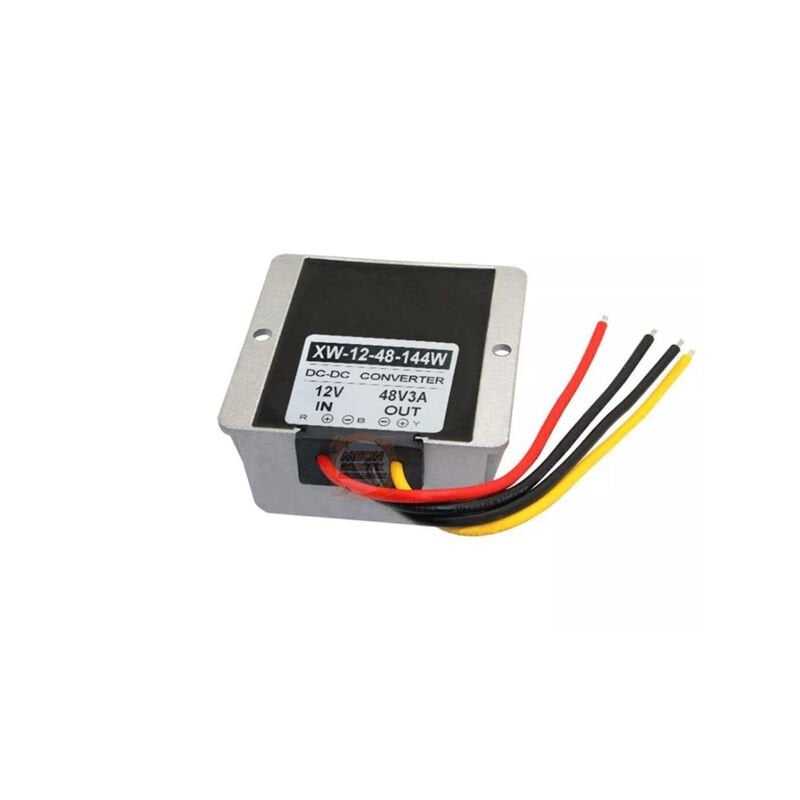 DC-DC 12 to 48V 3A Voltaj Yükseltici - 12V to 48V Step Up Voltaj Regülatörü Otomotiv Regülatörü Su Geçirmez IP67