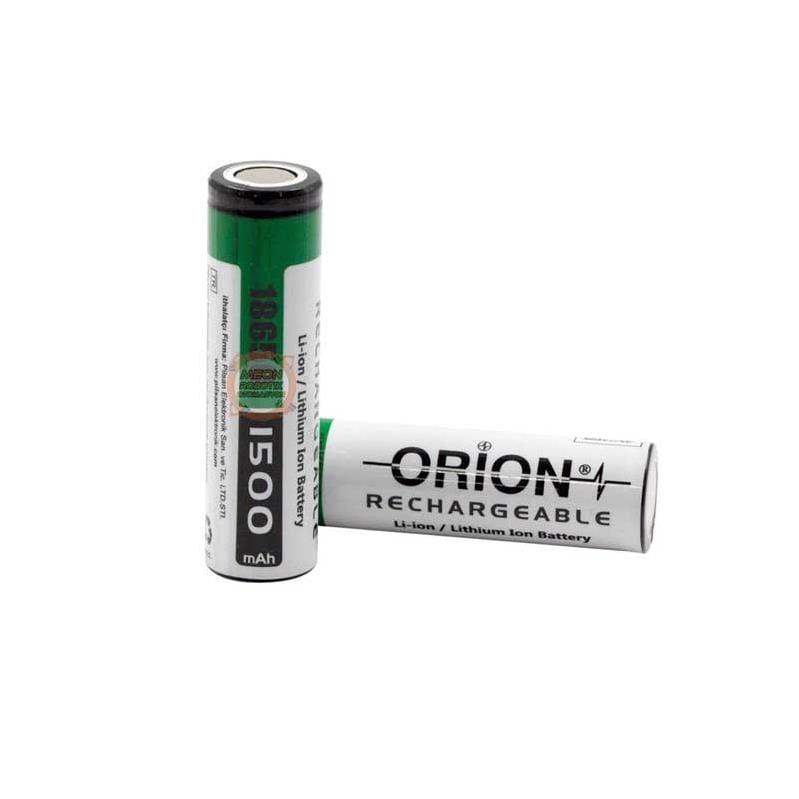 Orion 3.7V 1500mAh 15C 18650 Şarj Edilebilir Li-ion Pil