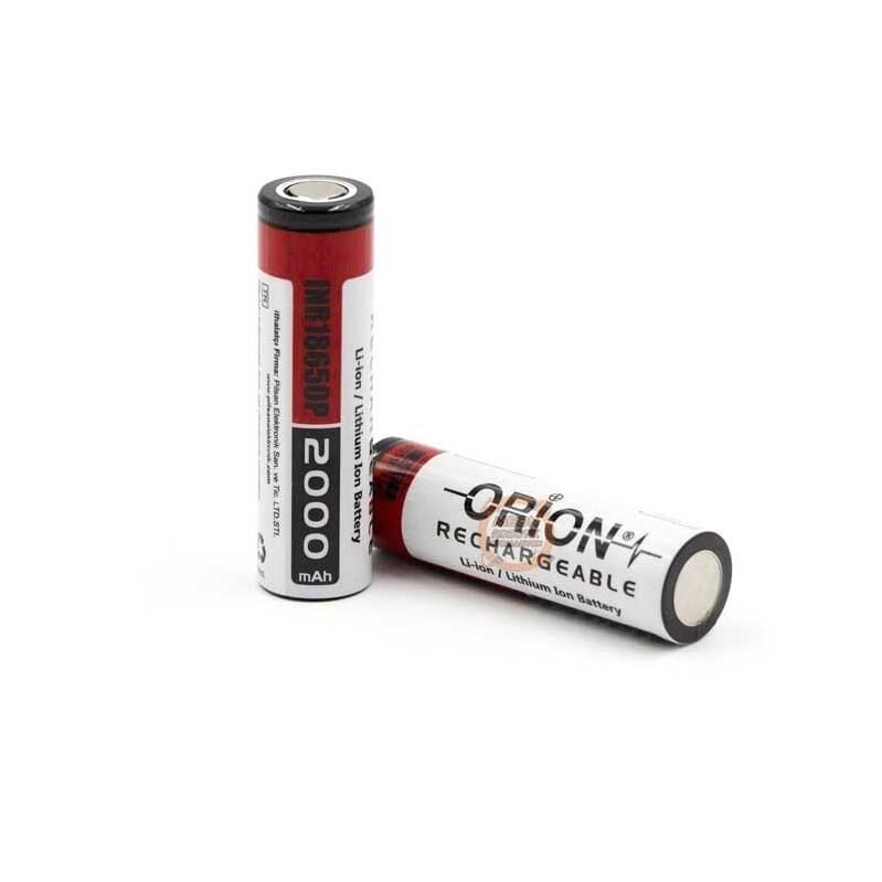 Orion 3.7V 2000mAh 15C 18650 Şarj Edilebilir Li-ion Pil