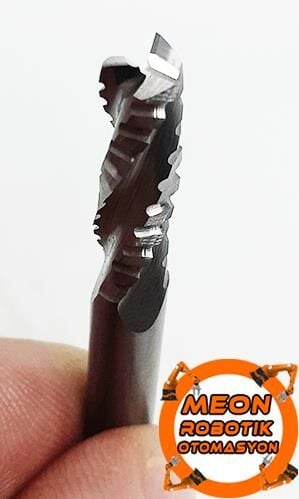 3 Ağızlı 6x22x50 mm Karbür Ahşap Kaba Talaş Freze