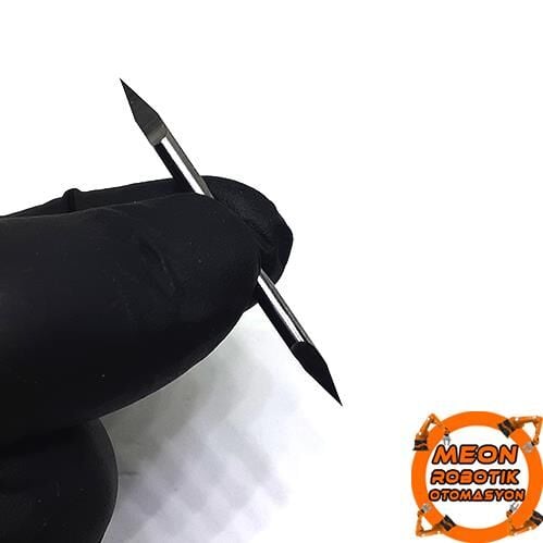 3 mm Çift Taraflı 15 Derece Pcb-Gravür-Yazı-Pantoğraf Cnc Karbür Ucu