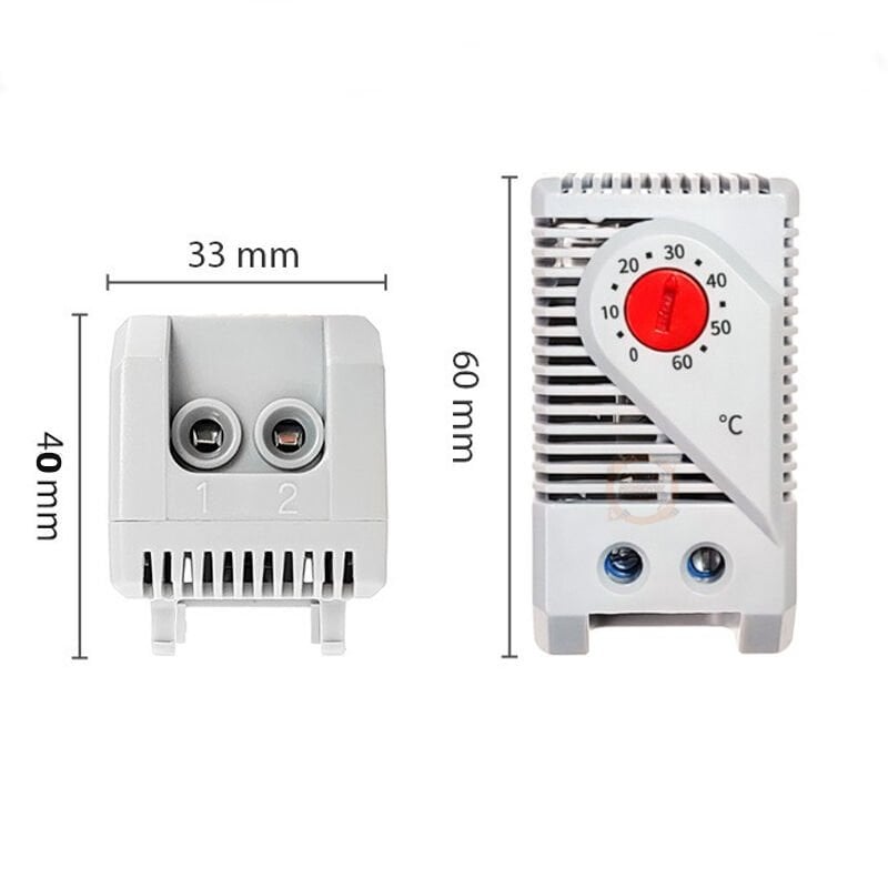 KTO-011 Pano İçi Isıtma Kontrolü Termostatı (0 - 60°C) NC