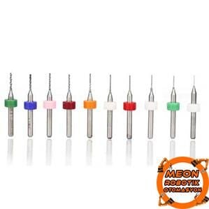 PCB Mikro Karbür CNC Matkap Ucu 0,3-1,2 mm 10 Adet