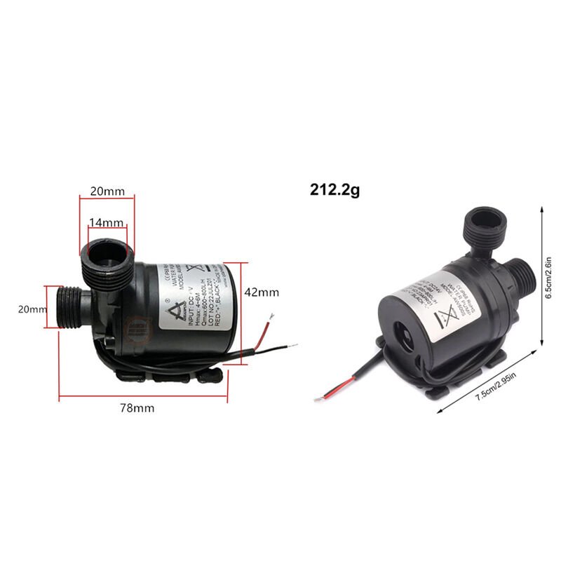 DC 24V Fırçasız Motor Dalgıç Su Pompası AW500S - 800L/H