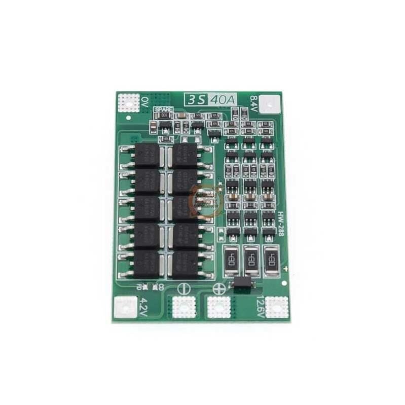 3S 40A Bms 12.6V 18650 Lityum Pil Şarj Balanslı Koruma Devresi