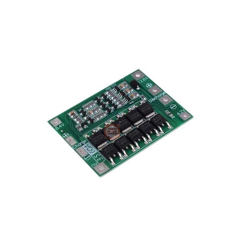 3S 60A Bms 12.6V 18650 Lityum Pil Şarj Balanslı Koruma Devresi