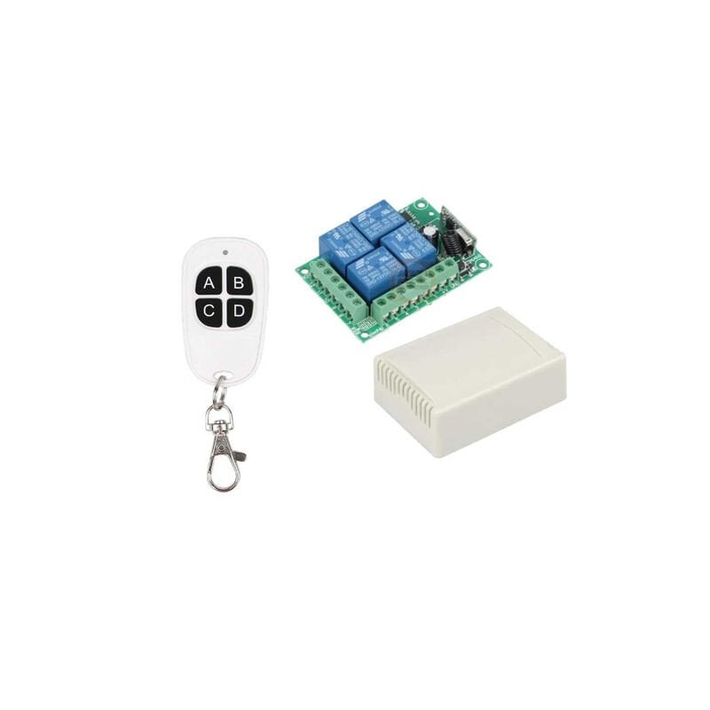 12V 4 Kanal Uzaktan Kumandalı RF Modülü Alıcı Verici