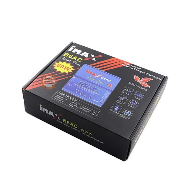 Profesyonel İmax B6AC Dijital Lityum Pil Batarya Şarj Cihazı LCD Ekranlı 80W-Dahili Adaptörlü