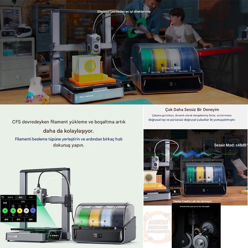 Creality Hi Combo 3D Yazıcı-Yeni Nesil 3d Yazıcı