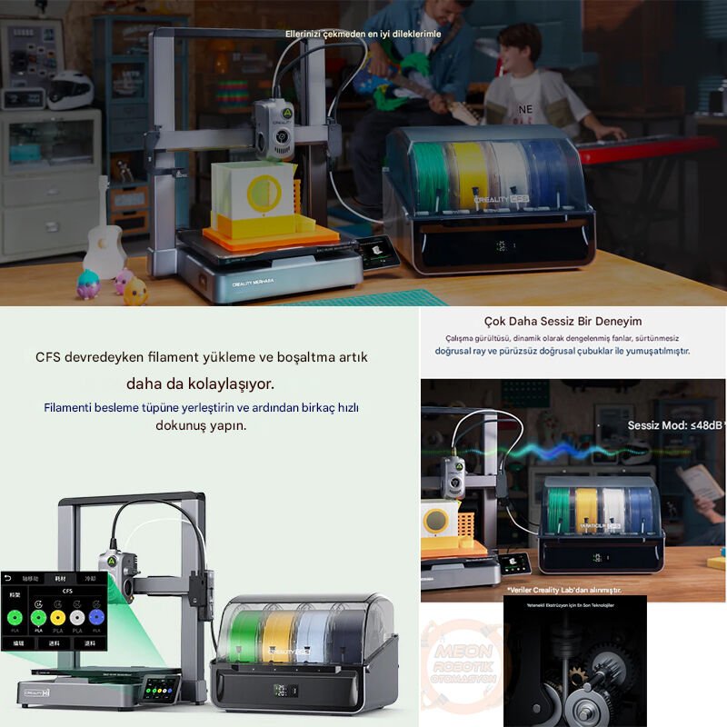 Creality Hi Combo 3D Yazıcı-Yeni Nesil 3d Yazıcı