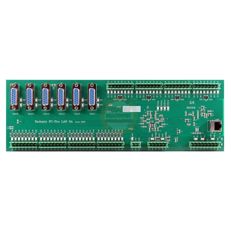 Radonix PC-Pro LAN 6 Eksen Cnc Kontrol Kartı ve Kontrol Programı
