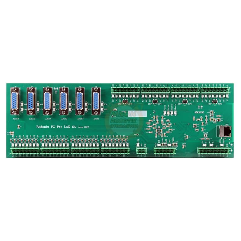 Radonix PC-Pro LAN 6 Eksen Cnc Kontrol Kartı ve Kontrol Programı