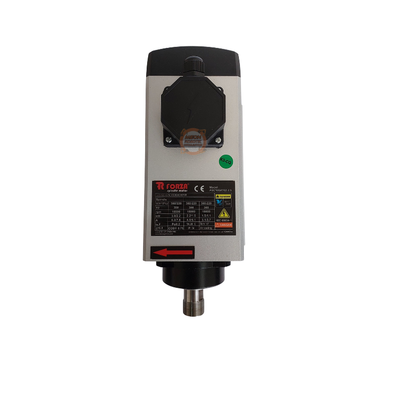 Forza 2.2 Kw S18000 ER20 Seramik Rulmanlı Spindle Motor 380/220AC