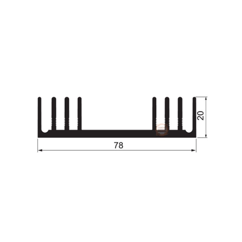 110 AS-70mm Alüminyum Soğutucu