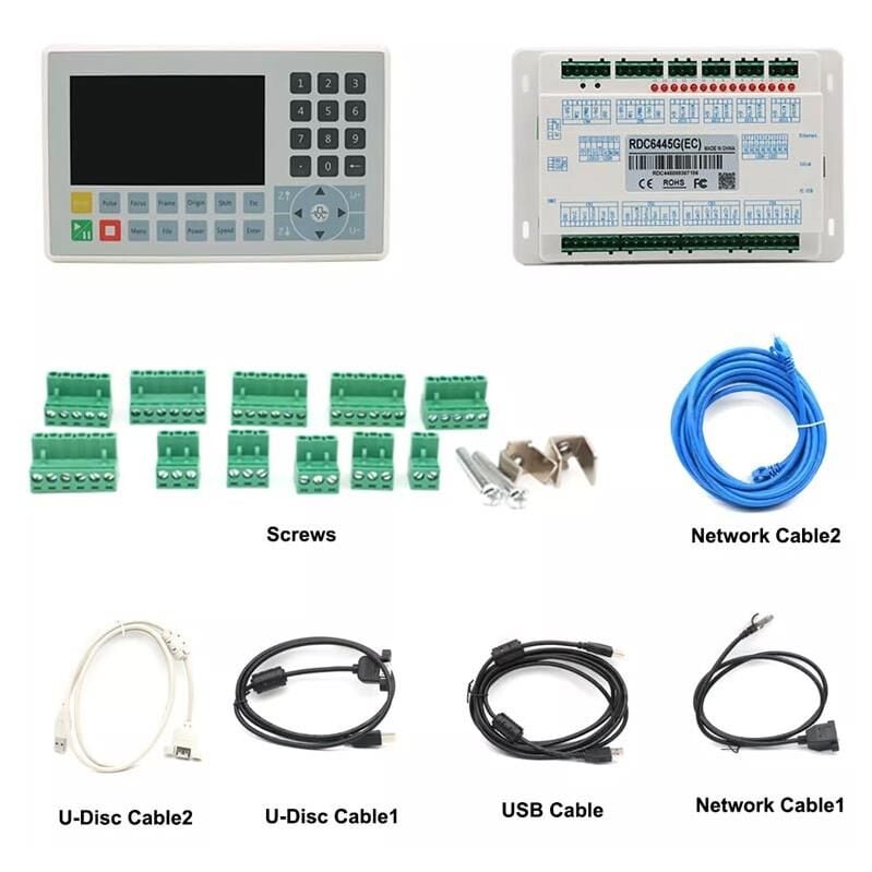 Ruida RDC6445 Cnc CO2 Lazer Kesim Makinası Kontrol Kartı ve Panel Seti