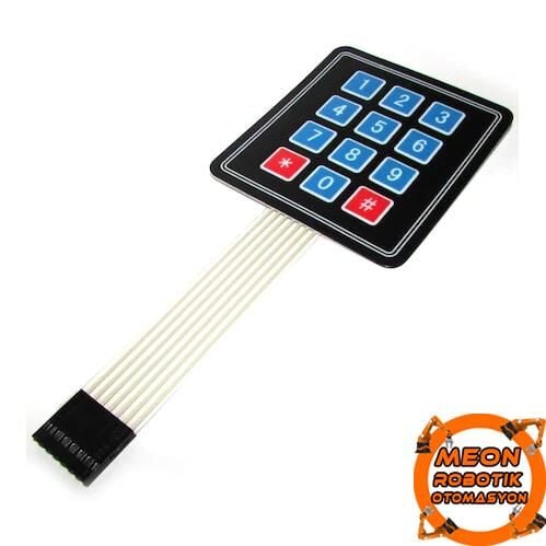 4X3 Membran Tuş Takımı