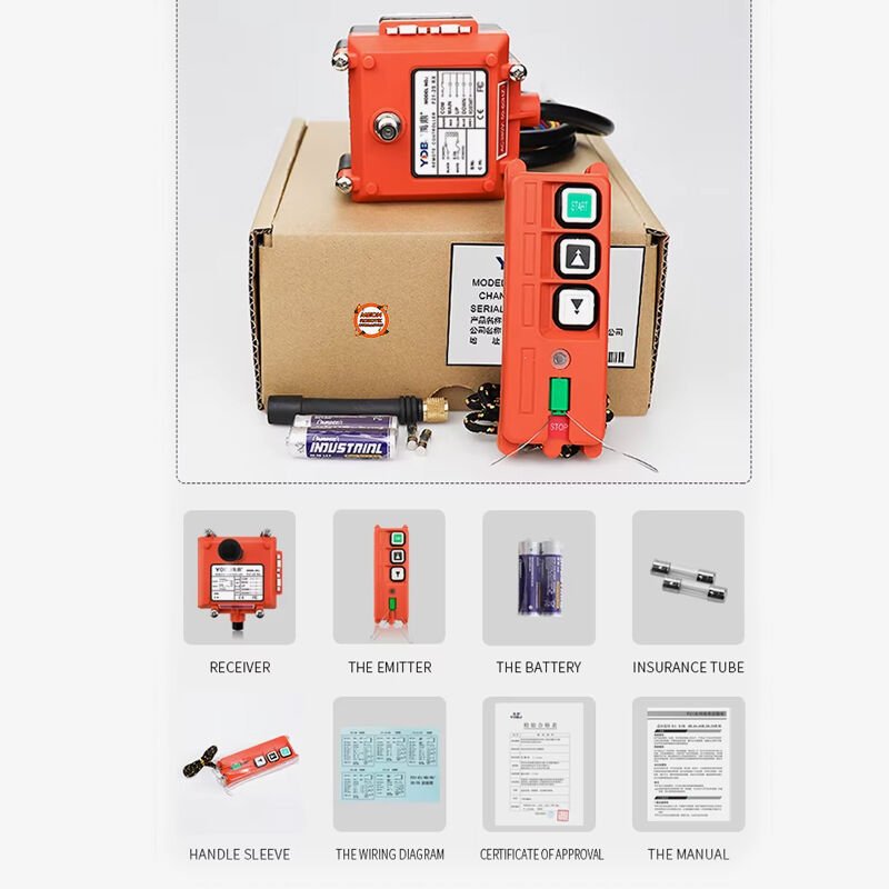 F21-2S AC/DC 12V-220V Endüstriyel Vinç Kablosuz Radyo Uzaktan Kumanda Seti