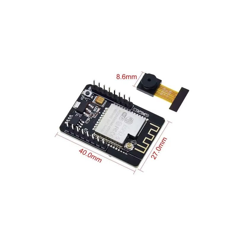 ESP32-CAM WiFi Bluetooth Geliştirme Kartı + OV2640 Kamera Modülü