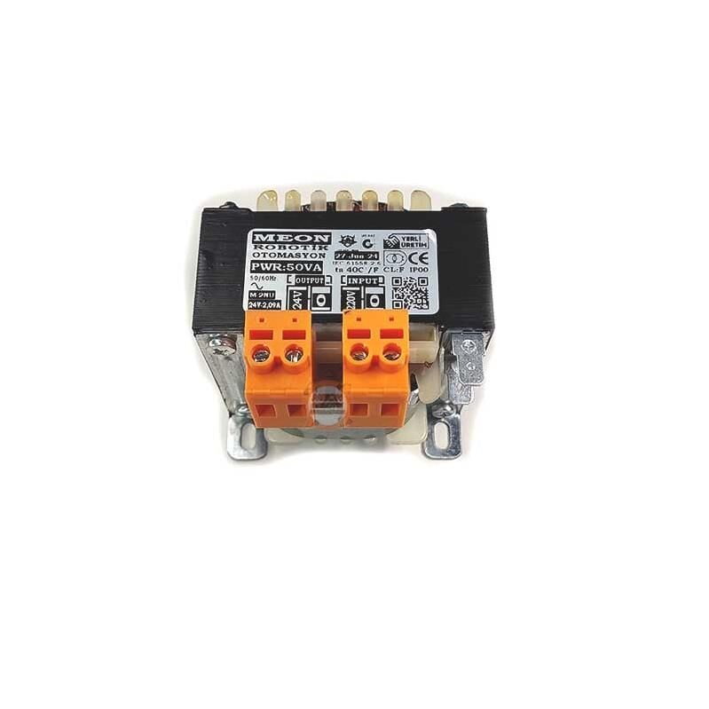 50Va 220/24V Ac Monofaze İzolasyon Trafosu