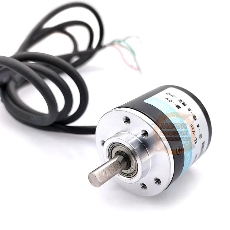 5-24V 600 Adım Artımsal Optik Rotary Enkoder, AB 2 Fazlı - E38S6G5-600B-G24N