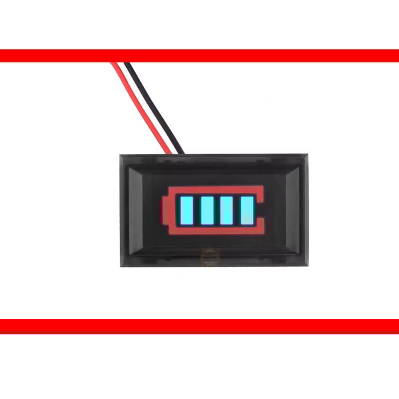 7S 29.4V 18650 Li-Po Lityum Pil Kapasite Göstergesi – Plastik Kasalı LED Seviye Modülü