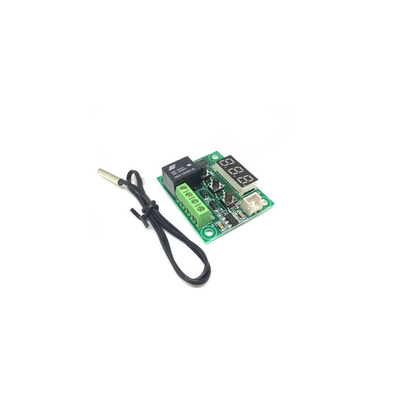 W1209 Dijital Termostat Modülü – 12V Sıcaklık Kontrol Cihazı | Kuluçka, Akvaryum, Isıtma–Soğutma