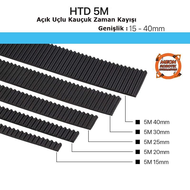 5M 15mm Açık Uçlu Zamanlama Triger Kayışı