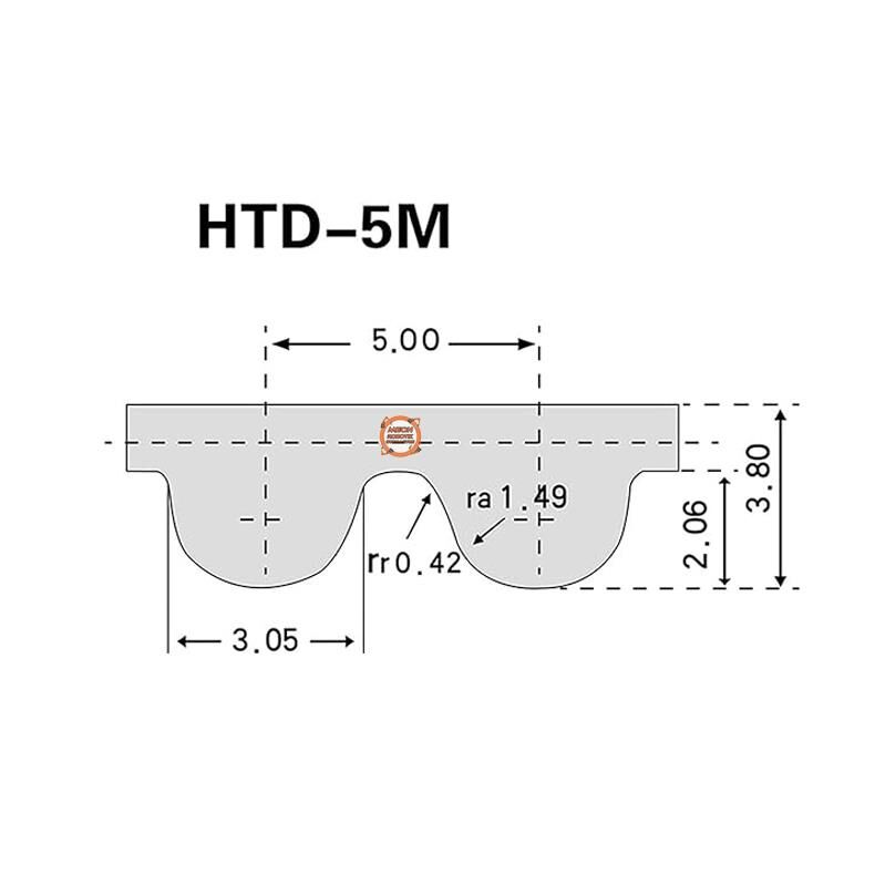 5M 25mm Açık Uçlu Zamanlama Triger Kayışı