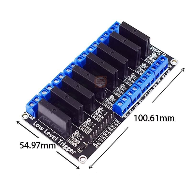 5V-8 Kanal Solid State Röle Kartı (Geliştirme Kartlarıyla Uyumlu- Dirençli Sigorta Ile Arduino)