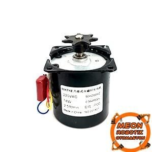 60 Ktyz 14W 2,5 Rpm Redüktörlü Ac Senkron Motor-Kuluçka Çevirme Motoru
