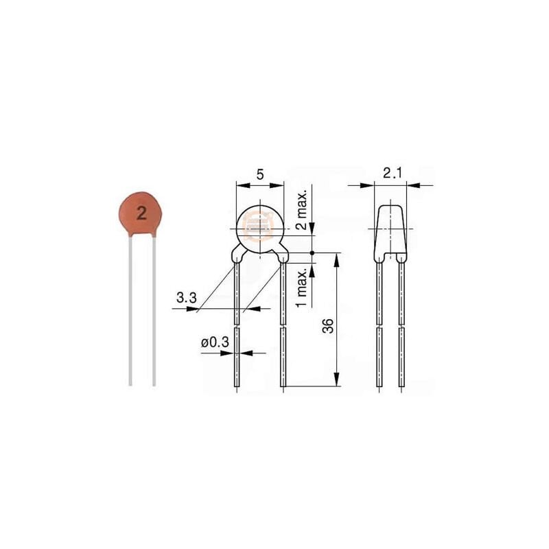 1200 Parça 24 Tip Seramik Kondansatör Seti-Mercimek Kapasitör