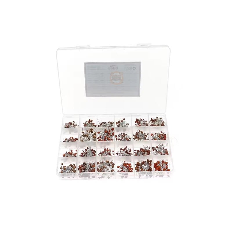 1200 Parça 24 Tip Seramik Kondansatör Seti-Mercimek Kapasitör